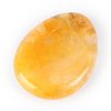 Artistone Citrine Crystal Thumb Worry Stone Hand Carved Healing Crystal Pocket Palm Stone for Meditation Reiki,Water Drop Shaped