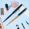 Small Mini Round Bristle Brush for Blow Drying, Professional Hair Styling Roller for Short Curly Hair, Bangs and Beard Care (2 Styles)