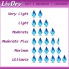 LivDry Incontinence Ultra Thin Pads for Women | Leak Protection and Odor Control | Extra Absorbent (Moderate 16-Count)