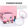 Powder Puff 2pcs Loose Powder Containers with Elasticated Net Sifter, Mirror and Puff 5g Loose Powder Compact Case Case for DIY Makeup and Travel () Cushion Foundation