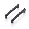 Ravinte 10 Pack Square Bar Kitchen Cabinet Handles Matte Black Cabinet Pulls Drawer Pulls with 5 Inch Hole Center Kitchen Cabinet Hardware