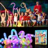 Mikulala 24 Pcs Light up Party Favors for Kids 4-8-12, Glow Sticks Pop Tubes Pack, Light up Toys Glow Party Supplies, Halloween Party Favors Birthday Gifts for Kids Classroom Treasure Box Prizes