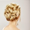 NOLITOY French Hair Pins, Pearl Hair Fork Sticks Metal U Shaped Hairpins for Women Girls Buns Hair Accessories