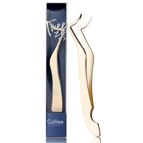 Eyelash Applicator Tool DIY Cluster Lash Tweezers Curved Eyelash Tweezers for Easy Lash Application and Removal, DIY Lash Applicator Tweezer For Strip Lashes Clusters Lash