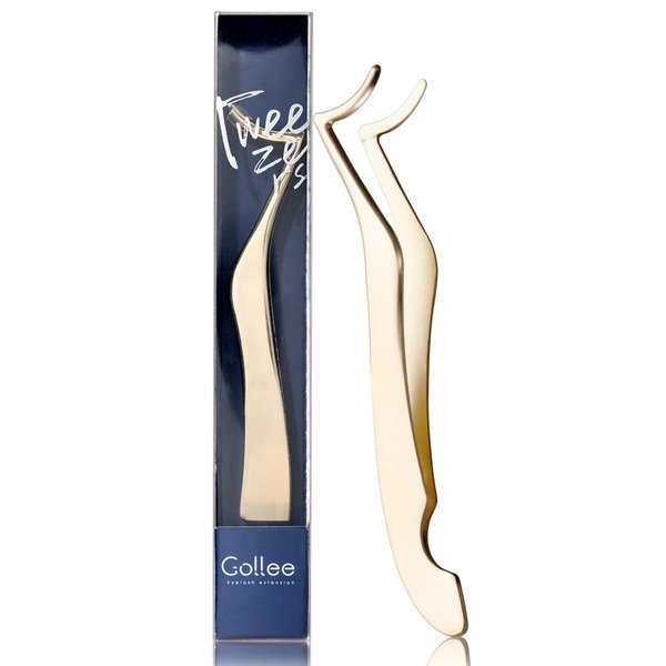 Eyelash Applicator Tool DIY Cluster Lash Tweezers Curved Eyelash Tweezers for Easy Lash Application and Removal, DIY Lash Applicator Tweezer For Strip Lashes Clusters Lash