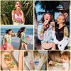 Wxiben Summer Temporary Tattoo Kids - 200+ Hawaiian Luau Themed Tattoos Summer Beach Pool Party Favors Tropical Decorations Supplies Hawaii Aloha Waterproof Tattoos Stickers Gifts for Boys Girls