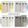 NICETOWN Semi Sheer Linen Curtains for Bedroom 84 inches Long, Grommet Privacy Vertical Window Curtains & Drapes with Light Through for Living Room, Natural, W52 x L84, 2 Pieces