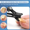 2024 Toenail Clippers for Seniors Thick Nails - Popular Ultra Sharp Wide Jaw Nail Clippers for Men with Catcher, Upgrade Slant Curved Blade Fingernail Cutter for Ingrown Nails
