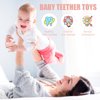 Chelpopo Silicone Teething Toys for Babies 0-6 Months, Teethers for Babies 6-12 Months, Thumb Baby Teether Toy, Sensory Toys for Babies, Baby Chew Toys