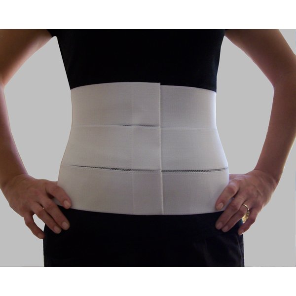 Alpha Medical Waist Trimmer for Men & Women – Elastic Abdominal Binder – Compression Wrap for Waist (4-Panel Small)