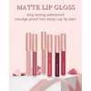 LYSdefeu Matte Liquid Lipstick Lip Gloss Kit-6Pcs Dark Ruby Red Berry Plum High Pigmented Lip Tint Stain,Longlasting Waterproof Non-stick Cup Lipgloss 24H Stay Lipstain,Makeup Gift for Women-SetB