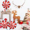 HADCKJA Candy Balloons Christmas Balloons Windmill Balloons Red Windmill Candy Balloons for Christmas Party Birthday Party Supplies Decorations Xmas New Year Party Decorations Balloons Party 3pcs