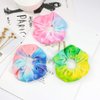 6 PCS Premium Velvet Macaron Theme Gradient Hair Scrunchies Tie Bobbles Girl's Tie Dye Rainbow Hair Bands Scrunchy Hair Tie Ropes Cream Color Hair Elastic Bands (6 PCS Rainbow)