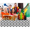 Kesfey 3 Packs Soccer Party Tablecloths 54 x 108 Inches Soccer Sports Ball Table Cover Disposable Waterproof Plastic Soccer Themed Birthday Table Cloth Rectangular Football Tablecloth for Boys Sports