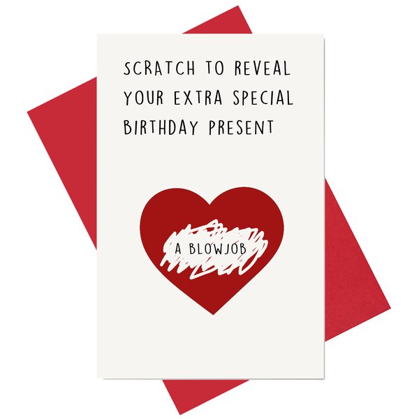 Alzombi Scratch Birthday Card, Funny Special Birthday Present Interactive Card for Husband Boyfriend Fiance
