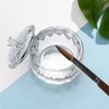 Round Crystal Clear Acrylic Liquid Powder Glass Dappen Dish Glass Cup w Cap Lid Bowl for Acrylic Nail Art Transparent Kit, HJ-NAPB013