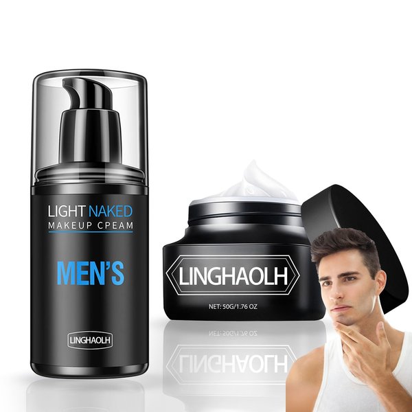 Mens Face Moisturizer & Mens Face Lotion,Moisturizing Face Cream Skin Care Set,Hydrating Concealer Facial Moisturizer for Men's Skincare and Makeup（2PCS）