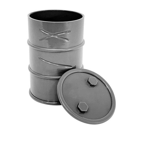 Gray Oil Drum for Wrestling Action Figures