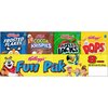 Fun Pak Cold Breakfast Cereal, Single Serve, Variety Pack, 8.56oz Tray (8 Boxes)