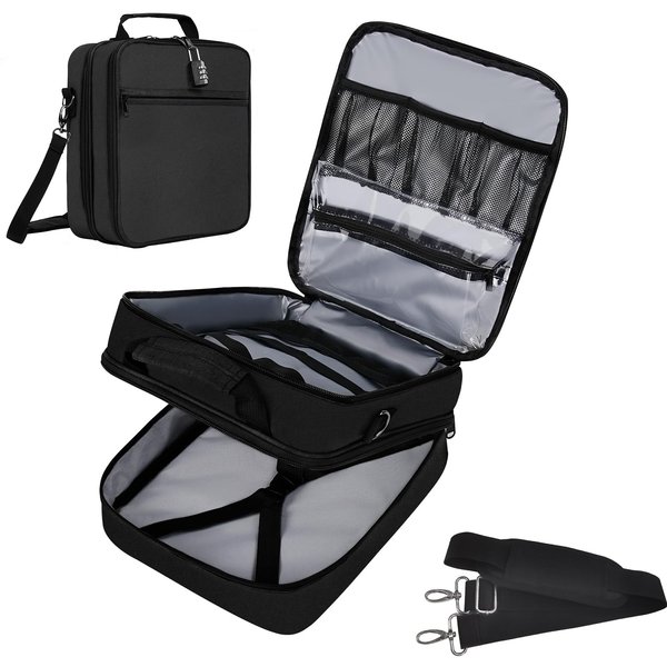 LOTCAIN Locking Storage Box Lightweight Toy Organizer Portable Ditty Bag Travel Pouch