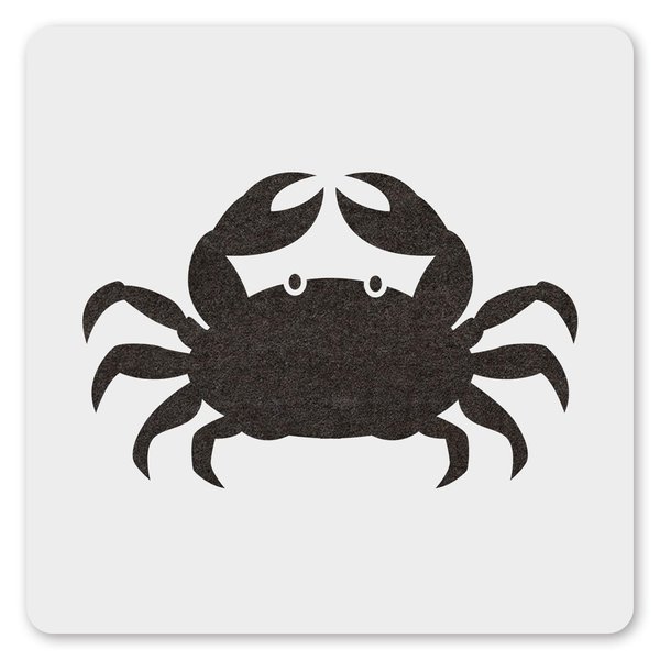 MAGJUCHE Crab Stencil 6 Inches, Reusable Crab Stencil for Painting DIY Crafts Decor