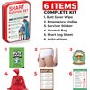 Shart Survival Set - Funny Gag Gift 2024 Boyfriend Gifts Includes Disposable Underwear, Hazmat Bag, Wet Wipe and More! Unique Stocking Suffers for Men Birthday Husband Teens Potty Humor Prank Him Fart