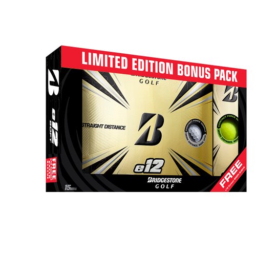 Bridgestone Golf 2021 e12 Contact Bonus Pack White/Free Sleeve Golf Balls