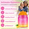Feminine Probiotics Gummies for Women Probiotic Gummies with Slippery Elm | Natural Pineapple Flavor | Supports Feminine pH Balance & Comfort | 60 Vegan Gummie for Daily Wellness