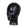 Newshair Black Bald Mannequin Head Male Wig Head Professional Cosmetology for Wig Making and Display Hat Helmet Glasses or Masks Display Head Model with Free Clip