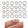 300pcs Mix 8mm 9mm 10mm Stainless Steel Thick Strong Rings Jump Rings Connector Rings for Jewelry Making Necklaces Bracelet Earrings Keychain DIY Craft (M536)