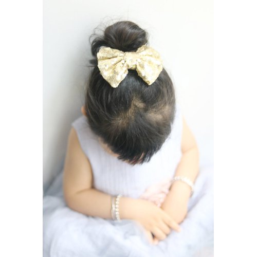 Missgrace Hot Gold Hair Bow.Hair Bows, Hair Clips,Girls Hair Bows.Hair Bows