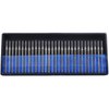 Diamond Drill Bits 1mm Set Jewelry Making Supplies Diamond Drill Bits for Glass Diamond Tipped Drill Bit Shells Gems Compatible with Dremel Tool Kit Lapidary Equipment 30 PCS in Drill Bit Organizer