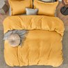 Bedsure Twin/Twin XL Duvet Cover Kids - Soft Double Brushed Duvet Cover Twin, 2 pcs, Includes 1 Golden Yellow Kids' Duvet Cover (68"x90") with Zipper Closure & 1 Pillow Sham, NO Comforter