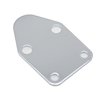 MitasQ Kauklibna Fuel Pump Plate, Chrome Fuel Pump Block Off Plate with Gasket for SBC 283 327 305 350 383 400 SB Engine