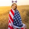Dremcoue 4th of July Headband Independence Day Head Boppers 4th of July Decorations Hair Band Hair Hoop Patriotic Party 4th of July Festival Headdress Accessories 4Pcs