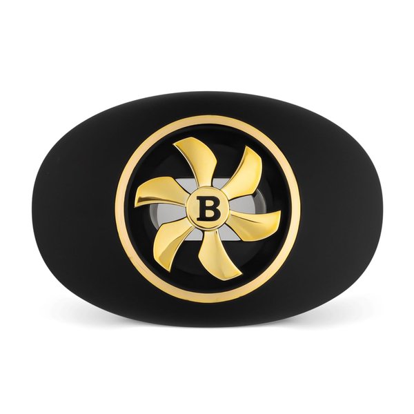 Battle Sports Spinner Oxygen Football Mouthguard - Superior Airflow & Better Performance, Maximum Protection & Breathability Football Mouthpiece, Works with Braces - Black/Gold