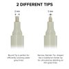X-Protector Water Based Grout Marker - 2 PCS with 8 Tips, Cream