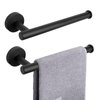 NearMoon Hand Towel Holder/Towel Ring, Thicken SUS304 Stainless Steel Hand Towel Bar for Bathroom, Rustproof Wall Mounted Towel Rack, Contemporary Style Bath Accessories, 9 Inch (2 Pack, Matte Black)