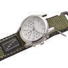 STUNNING SELECTION ALPINE Sporty Padded Nylon Fabric watch band - 20mm - black/green