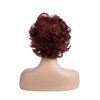 Beweig Short Wavy Wine Red Wigs for Women Fluffy Wavy Layered Wigs Synthetic Heat Resistant Halloween Cosplay Hair Wig with Wig Cap