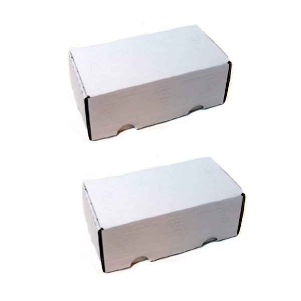 2 Boxes - BCW 400 Count - Corrugated Cardboard Storage Box - Baseball, Other Sport Cards, Gaming & Trading Card Collecting Supplies