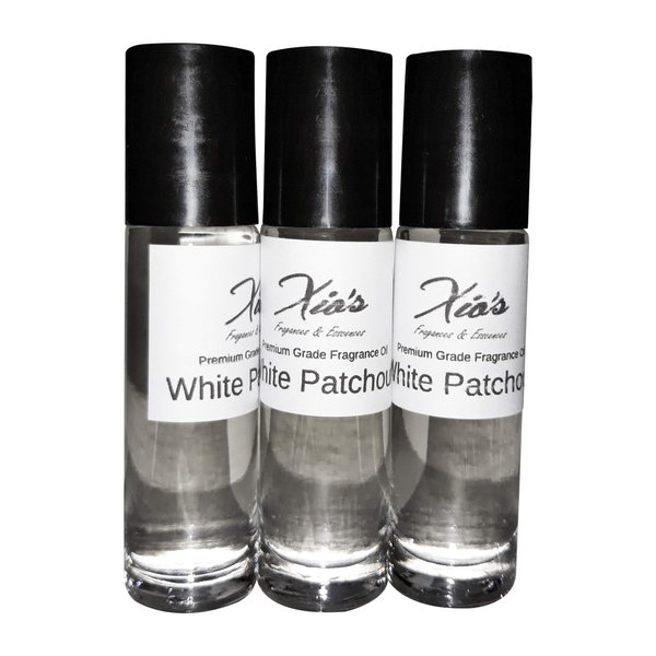 'Personal Fragrances Impressions Long Lasting Body Oils (Best Sellers Fragrances Affordable Alternative Generic Version) Set of 3 10.35 ml Roll-on (White Patchouli)