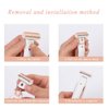 6PCS Ladies Shaver Replacement Head for Finishing Touch Flawless Body Rechargeable Women Hair Removal Shaver Bikini Trimmer Shaver Head with a Cleaning Brush(Shaver Head 6PCS + Brush)