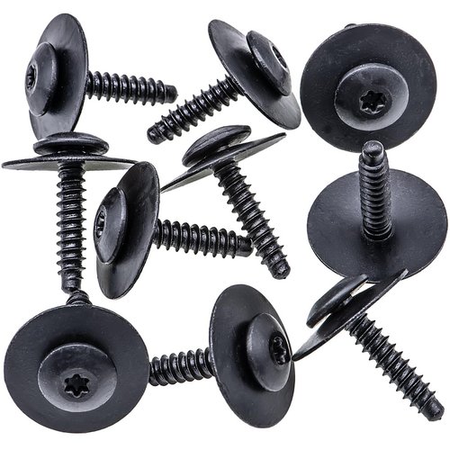 Rexka Fender Liner Splash Shield Bolt Screw 11548270 Compatible with GM Chevrolet Camaro Colorado Cruze Equinox Impala Malibu Traverse Cadillac ATS CT6 CTS XT5 XTS (Pack of 10)