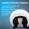 John G. Louis Massage Seamless Face Rest Cradle Cover- Professional Flannel Face Pillow Covers– Machine Washable, 100% Cotton- Crescent Cover, Fits Massage Table & Chair Cushions- (3 Pack, White)