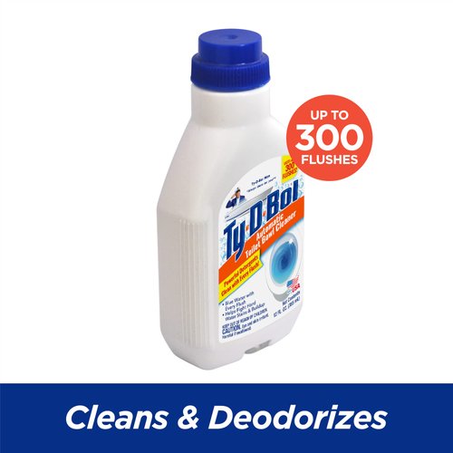 Ty-D-Bol Automatic Toilet Bowl Cleaner Cleans and Deodorizes Toilets for a Fresher Smelling Bathroom