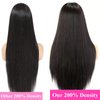 BABOSHOW Straight 200% Density 13x6 HD 30 Inch Lace Front Wigs Human Hair Pre Plucked Glueless Lace Frontal Wigs Human Hair Wigs for Black Women Natural Hairline with Baby Hair
