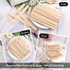 JANYUN 150 Pcs Assorted Style Eyebrow Wax Sticks Waxing Applicator Wooden Wax Spatulas Kit for Face and Small Hair Removal Sticks