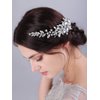 JWICOS Wedding Crystal Hair Comb Bridal Hair Comb Hair Clip Vine Headpiece Wedding Hair Accessories for Brides (Silver)