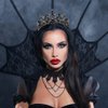Kamirola Crystal Princess Crown Tiaras for Women and Girls,Crystal Headbands for Bridal Halloween Costume and Birthday Party (KC Gold+Black)…